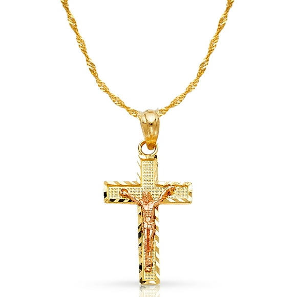 10pcs gold plated Jesus cross charms pendant 56x34mm H4918 Free Ship 